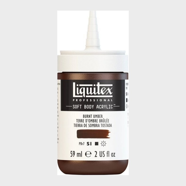 Liquitex - Akrylmaling - Soft Body - Burnt Umber 946 Ml