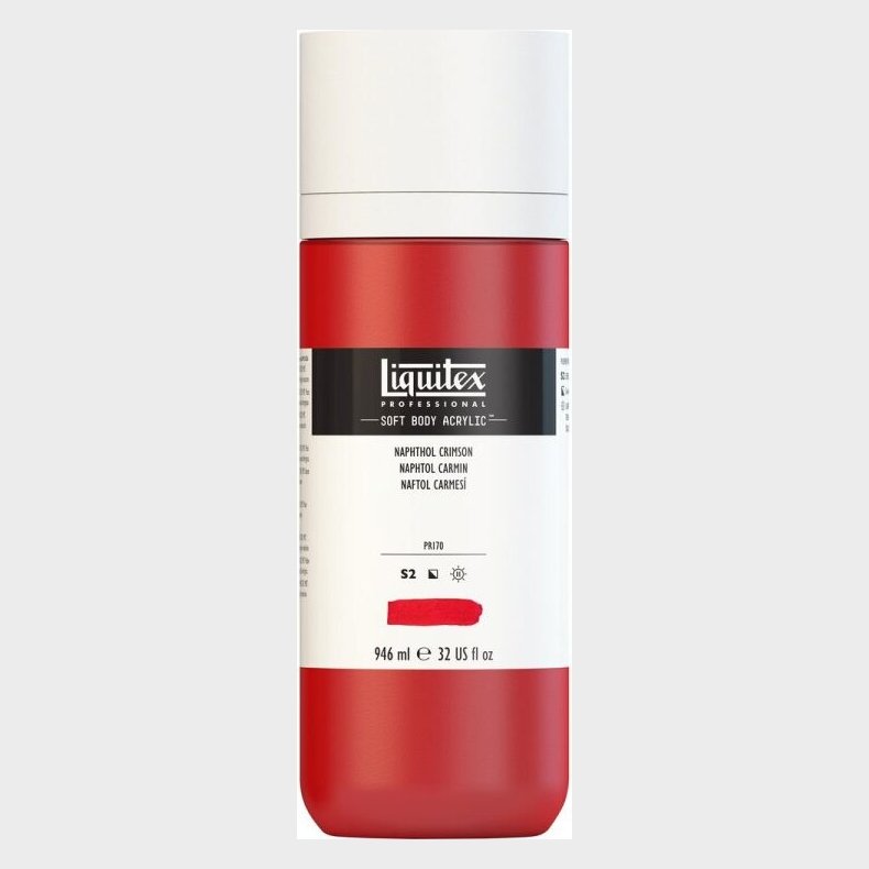 Liquitex - Akrylmaling - Soft Body - Napthol Crimson 946 Ml