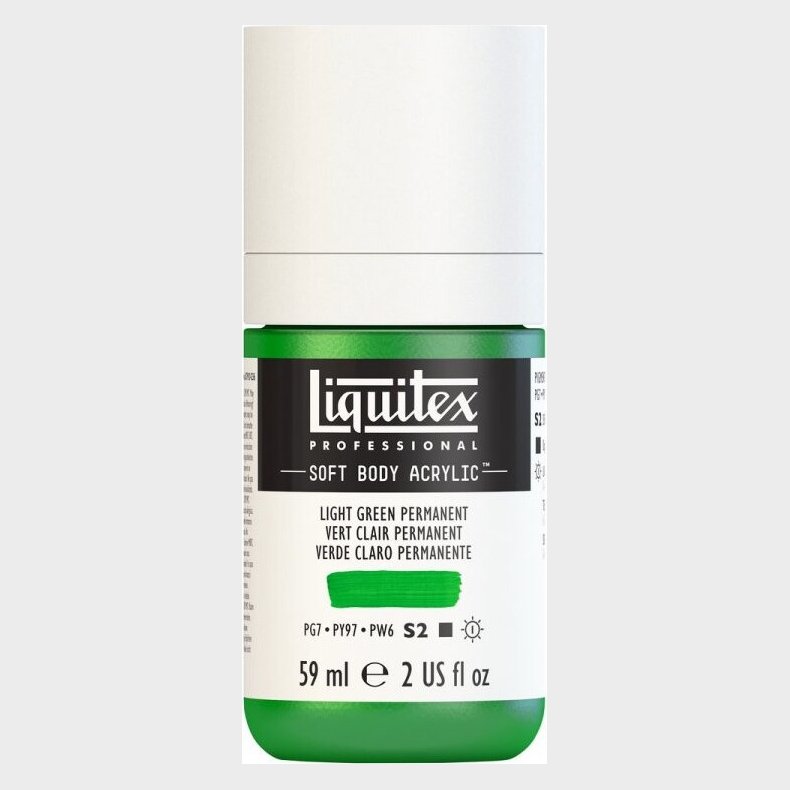 Liquitex - Akrylmaling - Soft Body - Light Green Permanent 946 Ml