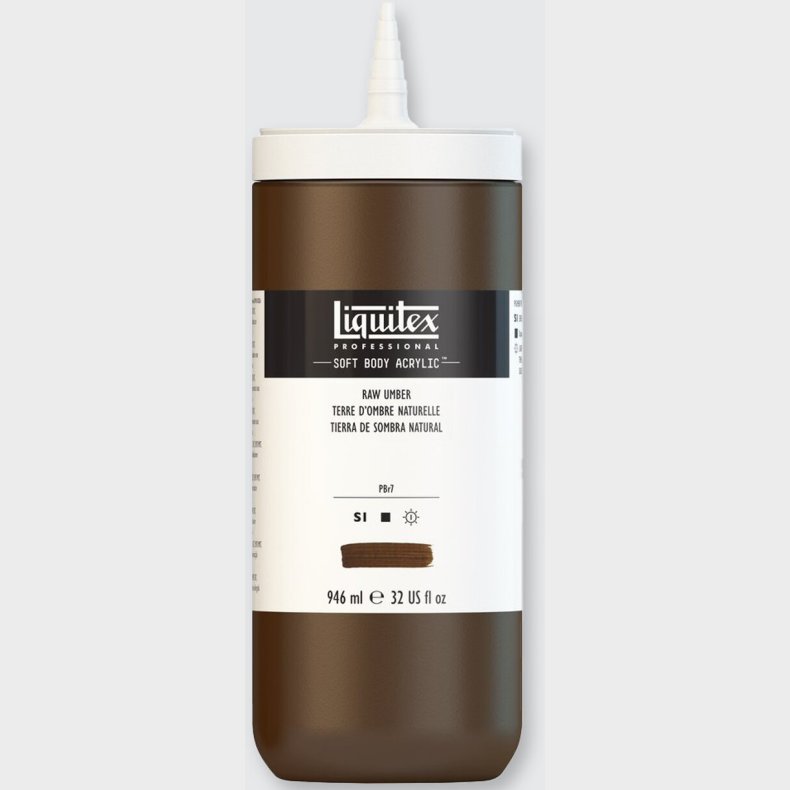 Liquitex - Akrylmaling - Soft Body - Raw Umber 946 Ml