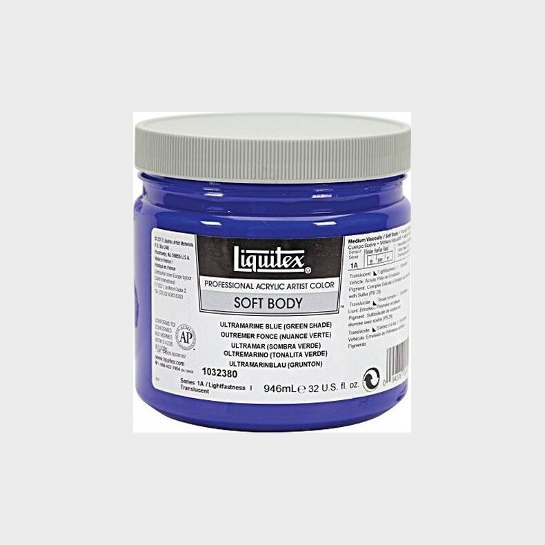 Liquitex - Akrylmaling - Ultramarine Blue - Green Shade 946 Ml