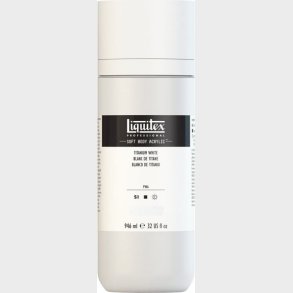 Liquitex - Akrylmaling - Soft Body - Titanium White 946 Ml