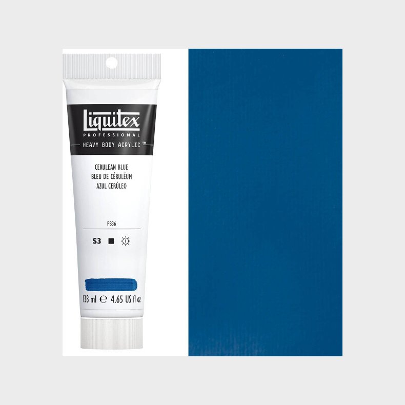 Liquitex - Akrylmaling - Heavy Body - Cerulean Blue 138 Ml