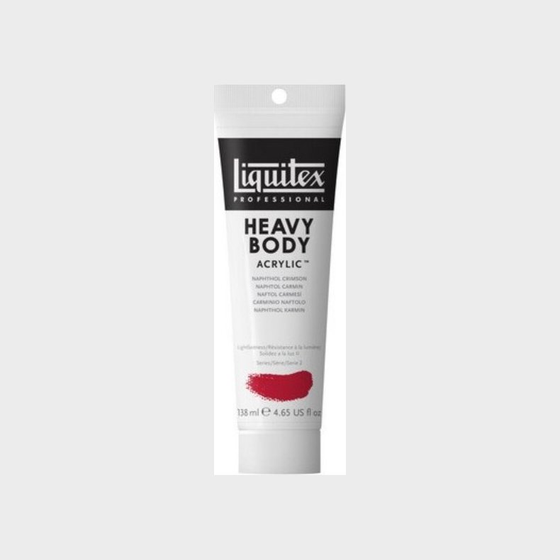 Liquitex - Heavy Body Akrylmaling - Naphtol Crimson 138 Ml