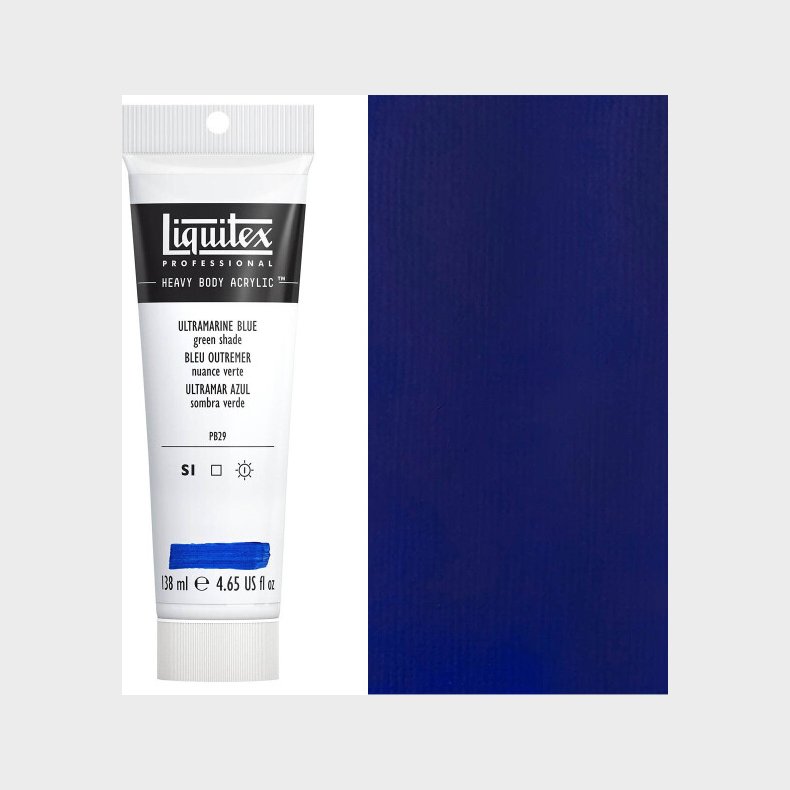 Liquitex - Akrylmaling - Heavy Body - Ultramarine Blue - Green Shade 138 Ml