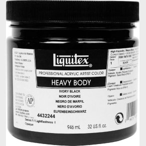 Liquitex - Akrylmaling - Heavy Body - Ivory Black 946
