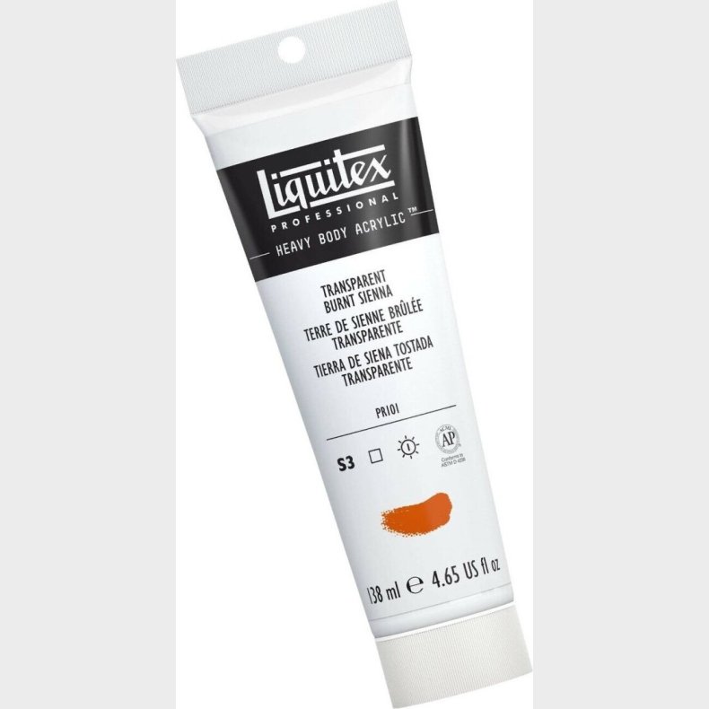 Liquitex - Heavy Body Akrylmaling - Transparent Burnt Sienna 138 Ml