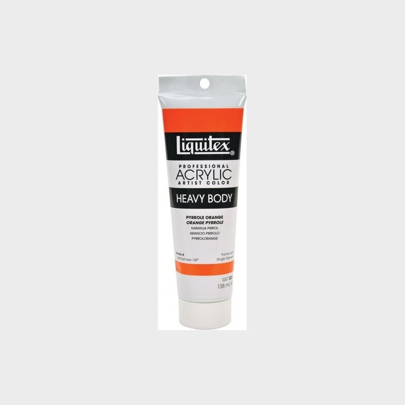 Liquitex - Akrylmaling - Heavy Body - Pyrrole Orange 138 Ml