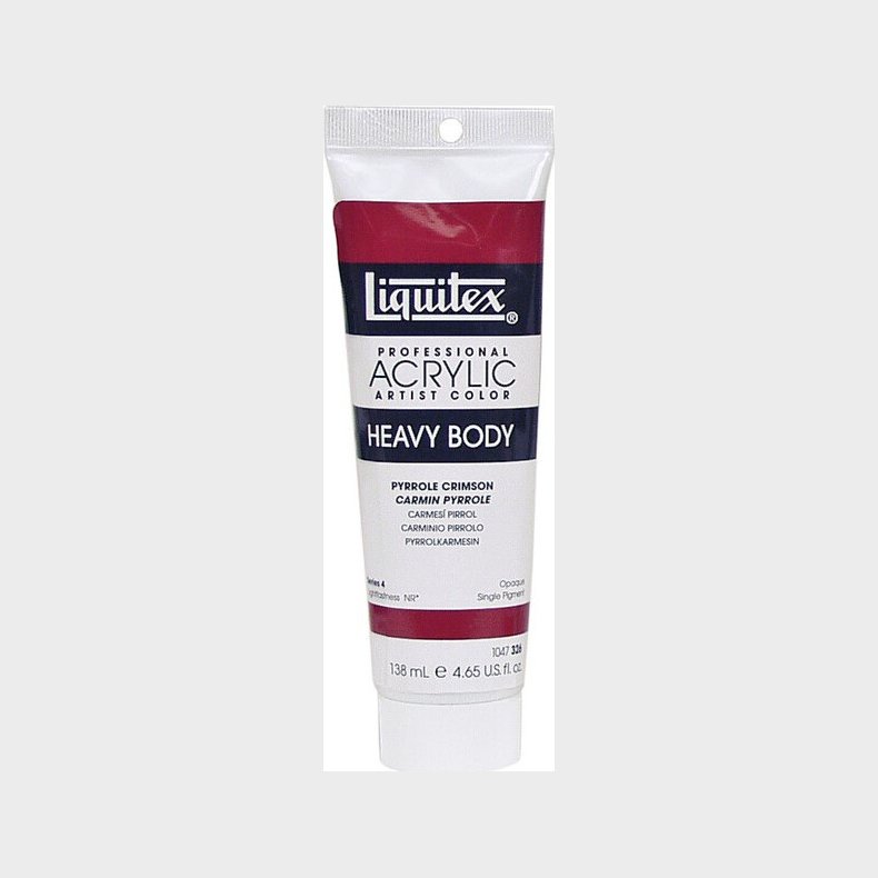 Liquitex - Akrylmaling - Heavy Body - Pyrrole Crimson 138 Ml