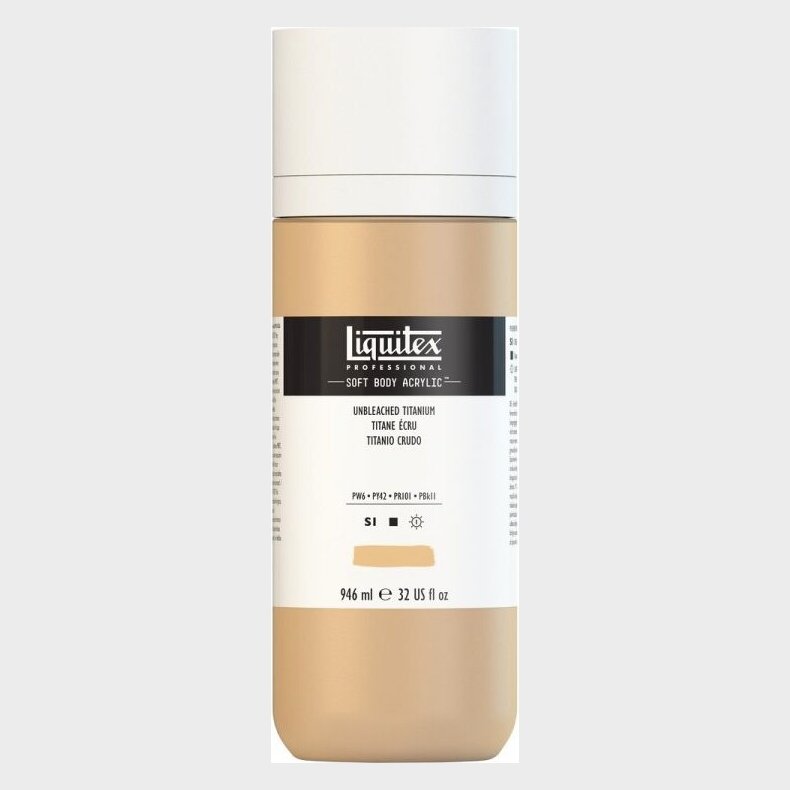 Liquitex - Akrylmaling - Soft Body - Unbleached Titanium 946 Ml