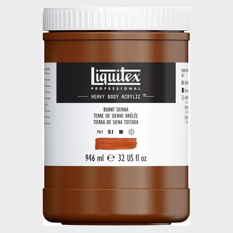 Liquitex - Akrylmaling - Heavy Body - Burnt Sienna 946 Ml