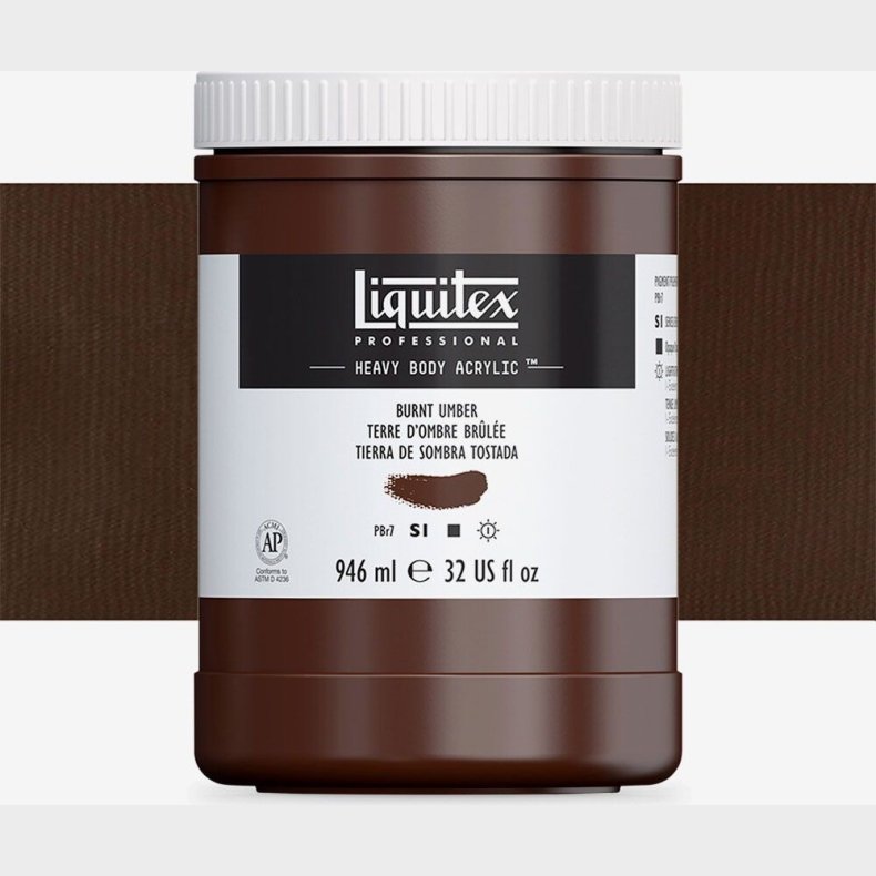 Liquitex - Akrylmaling - Heavy Body - Burnt Umber 946 Ml