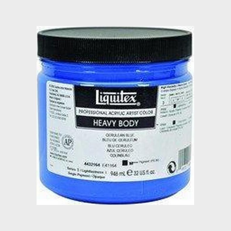 Liquitex - Akrylmaling - Heavy Body - Cerulean Blue 964 Ml