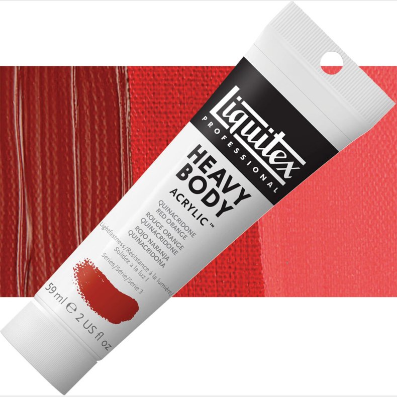 Liquitex - Akrylmaling - Heavy Body - Quinacridone Red Orange 59 Ml