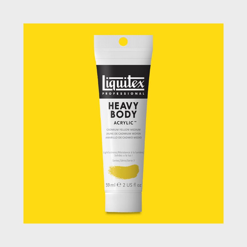 Liquitex - Akrylmaling - Heavy Body - Cadmium Yellow Medium 59 Ml