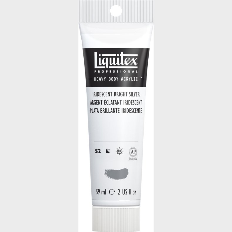 Liquitex - Akrylmaling - Heavy Body - Bright Silver 59 Ml