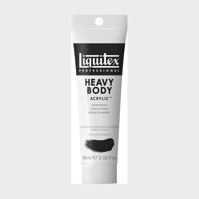 Liquitex - Akrylmaling - Heavy Body - Ivory Black 59 Ml