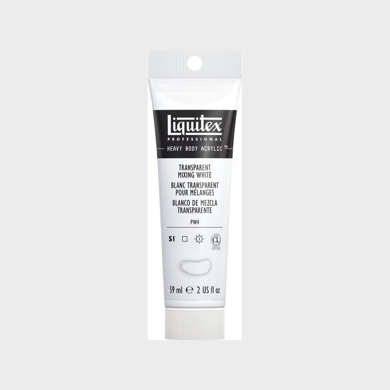 Liquitex - Heavy Body Akrylmaling - Transparent Mixing White 59 Ml