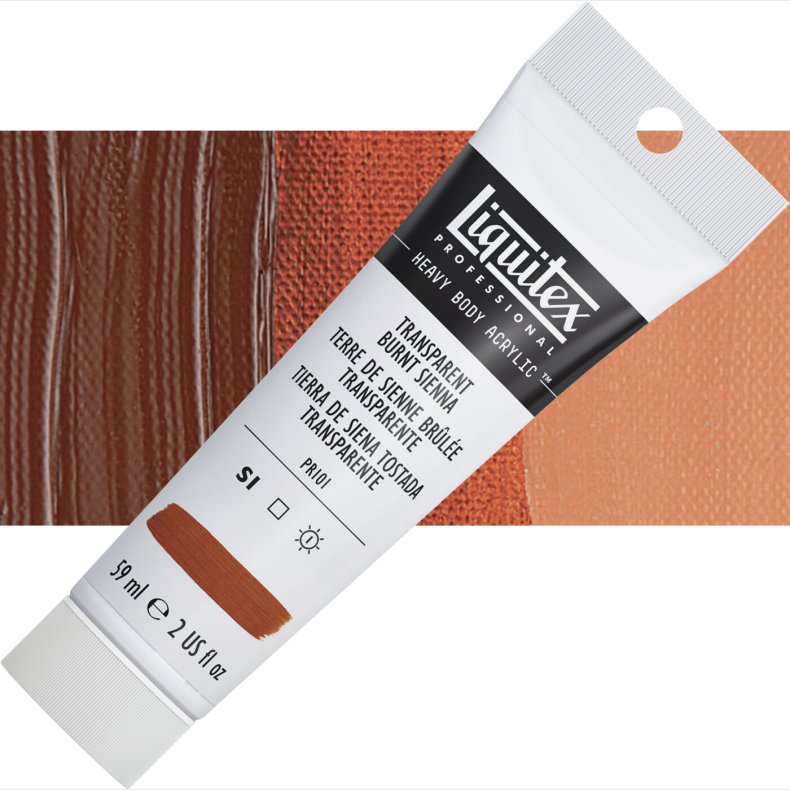 Liquitex - Heavy Body Akrylmaling - Transparent Burnt Sienna 59 Ml