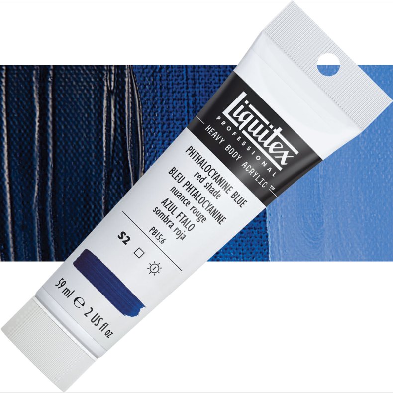 Liquitex - Akrylmaling - Heavy Body - Phthalocyanine Blue - Red Shade 59 Ml