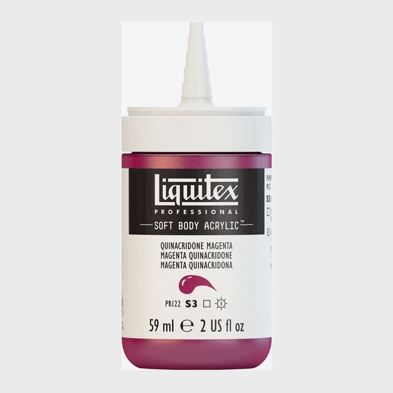 Liquitex - Akrylmaling - Soft Body - Quinacridone Magenta 59 Ml