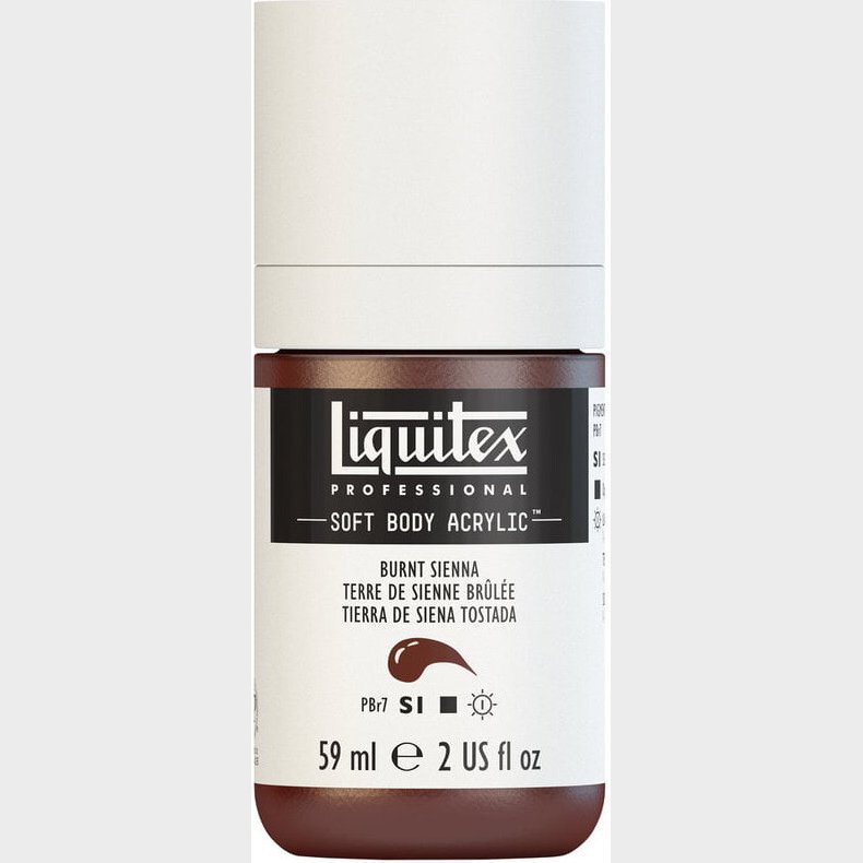 Liquitex - Akrylmaling - Soft Body - Burnt Sienna 59 Ml