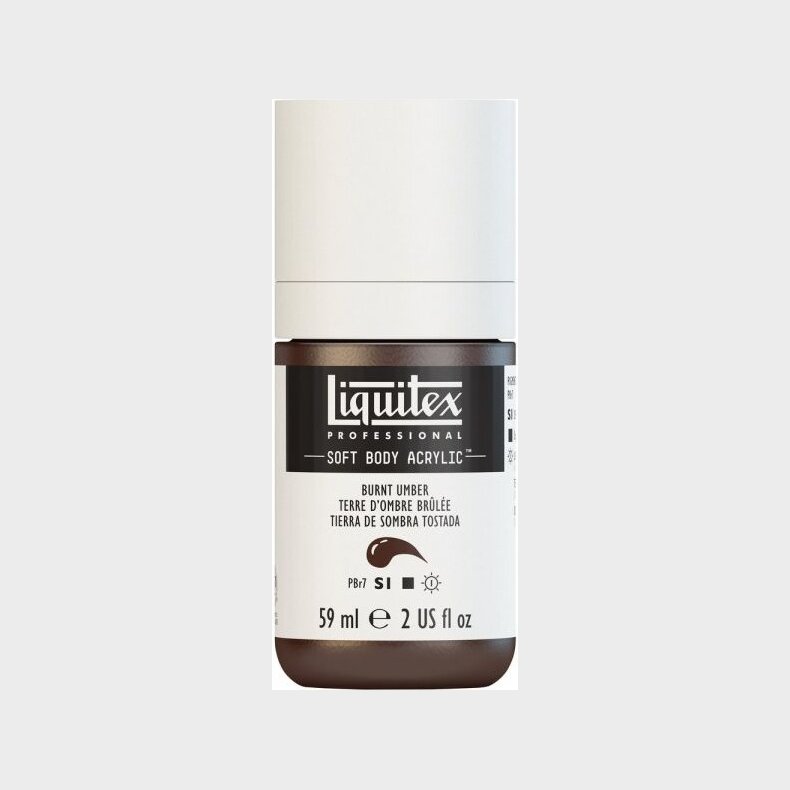 Liquitex - Akrylmaling - Soft Body - Burnt Umber 59 Ml