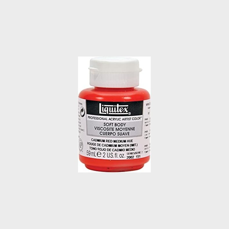 Liquitex - Akrylmaling - Soft Body - Cadmium Red Medium Hue 59 Ml