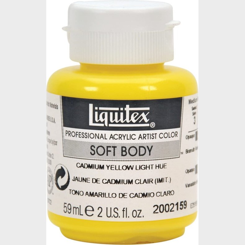 Liquitex - Akrylmaling - Soft Body - Cadmium Yellow Light Hue 59 Ml