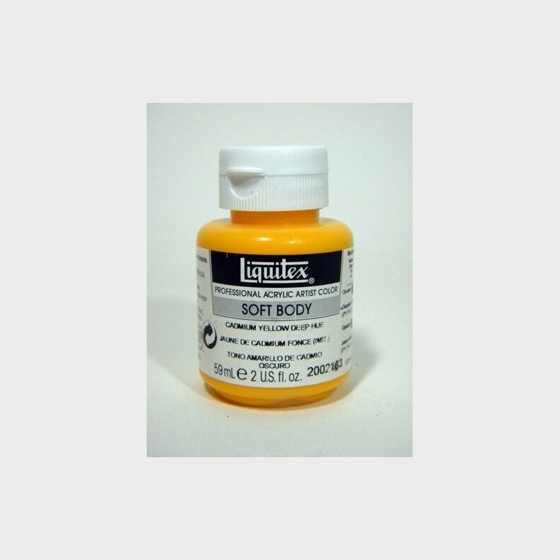 Liquitex - Akrylmaling - Soft Body - Cadmium Yellow Deep Hue 59 Ml