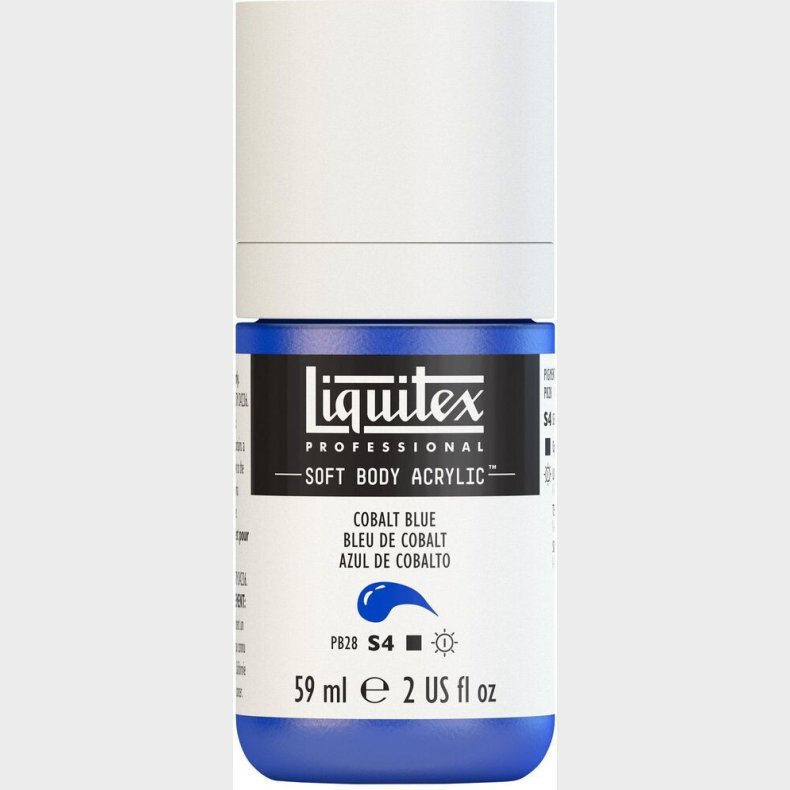 Liquitex - Akrylmaling - Soft Body - Cobalt Blue 59 Ml