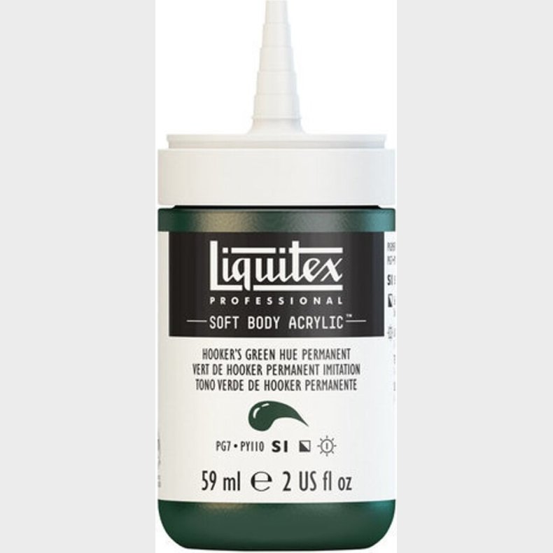 Liquitex - Akrylmaling - Soft Body - Hookers Green Hue 59 Ml