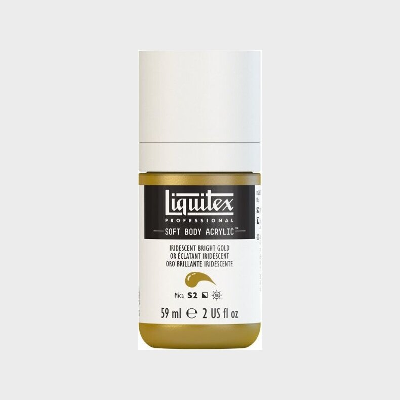 Liquitex - Akrylmaling - Soft Body - Iridescent Bright Gold 59 Ml