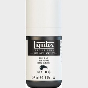 Liquitex - Akrylmaling - Soft Body - Ivory Black 59 Ml
