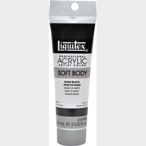 Liquitex - Akrylmaling - Soft Body - Mars Black 59 Ml