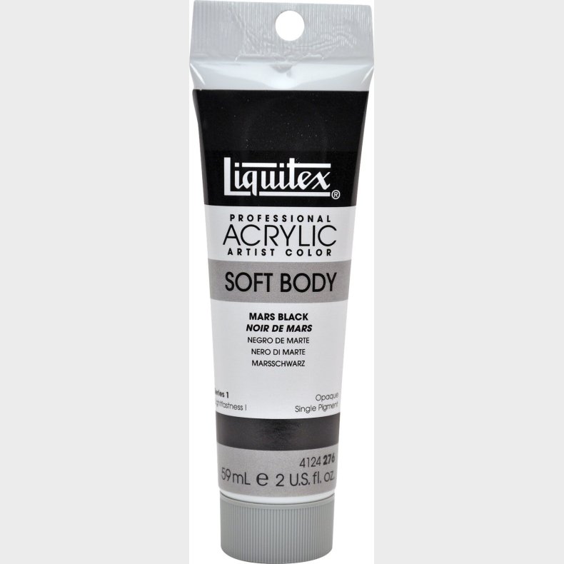 Liquitex - Akrylmaling - Soft Body - Mars Black 59 Ml