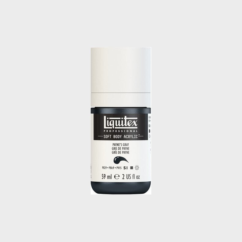 Liquitex - Akrylmaling - Soft Body - Paynes Grey 59 Ml