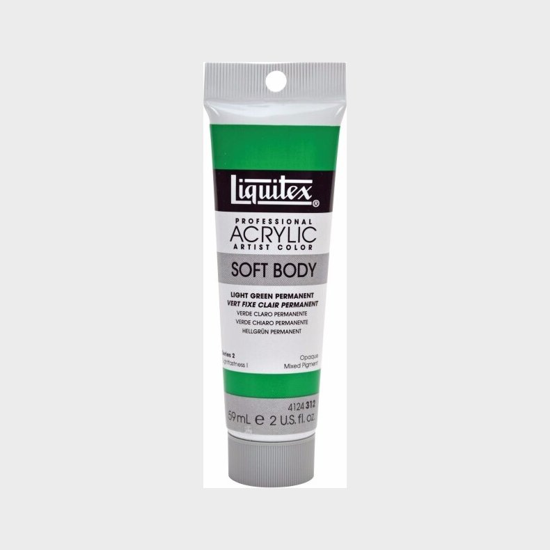 Liquitex - Akrylmaling - Soft Body - Light Green Permanent 59 Ml