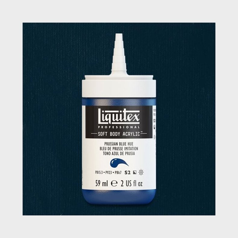 Liquitex - Akrylmaling - Soft Body - Prussian Blue Hue 59 Ml