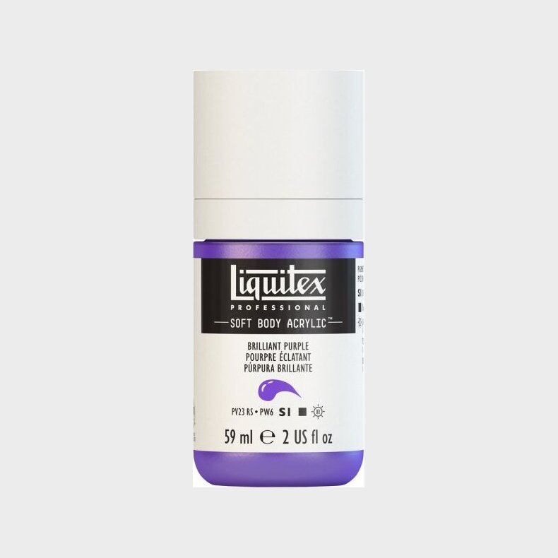 Liquitex - Akrylmaling - Soft Body - Brilliant Purple 59 Ml