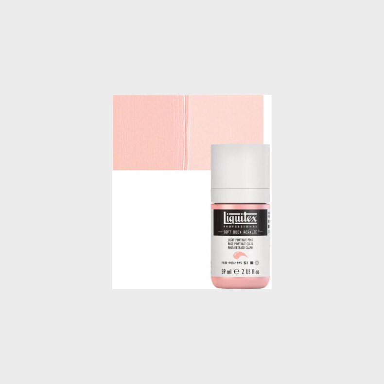 Liquitex - Akrylmaling - Soft Body - Light Portrait Pink 59 Ml