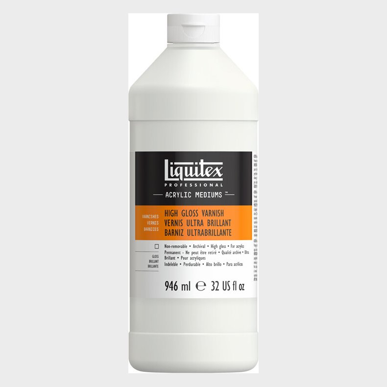 Liquitex - High Gloss Varnish - Klar Lak 946 Ml