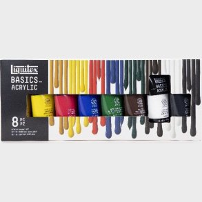 Liquitex - Akrylmaling St Med 8 Farver - 75 Ml