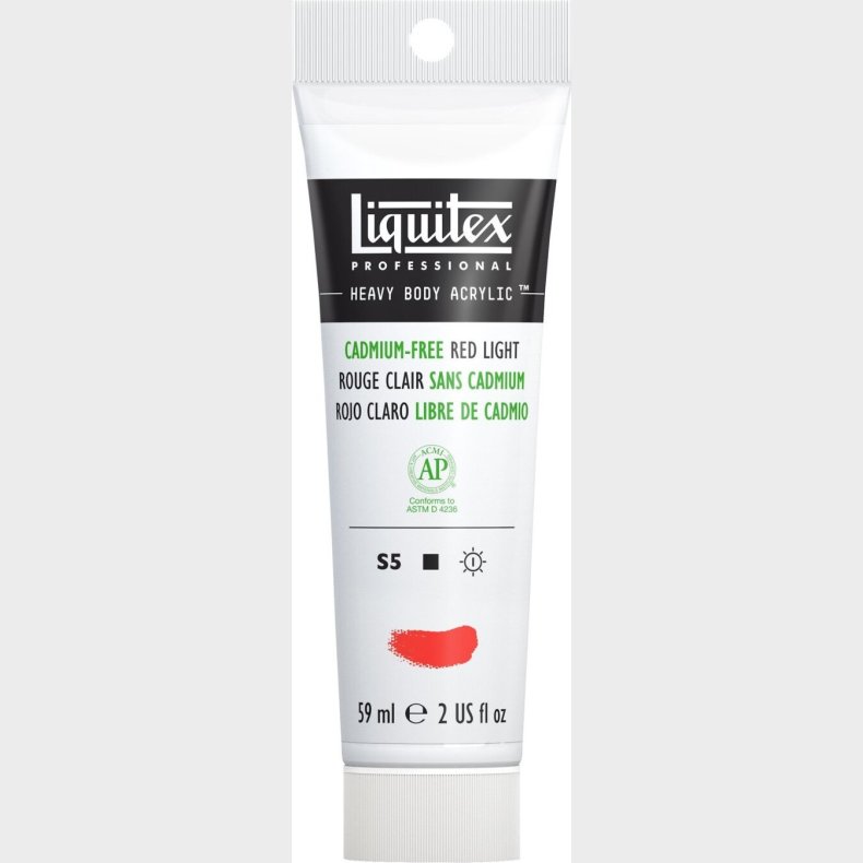 Liquitex - Akrylmaling - Heavy Body - Cadmium Free Red Light 59 Ml