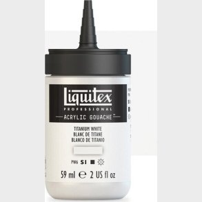 Liquitex - Gouache Akrylmaling - Titanium White 59 Ml