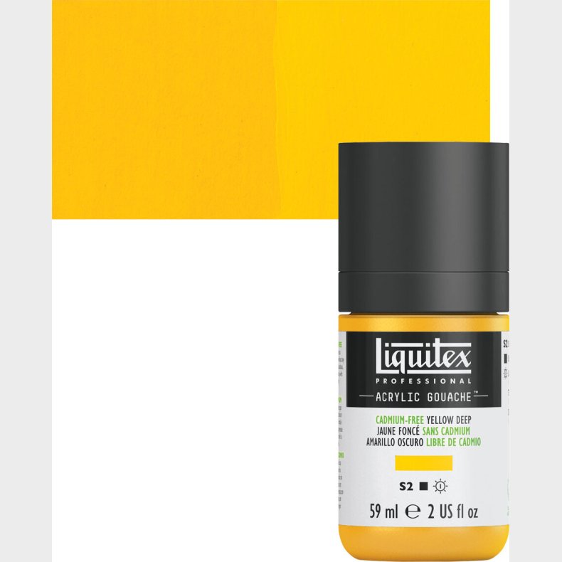 Liquitex - Gouache Akrylmaling - Cadmium Free Yellow Deep 59 Ml