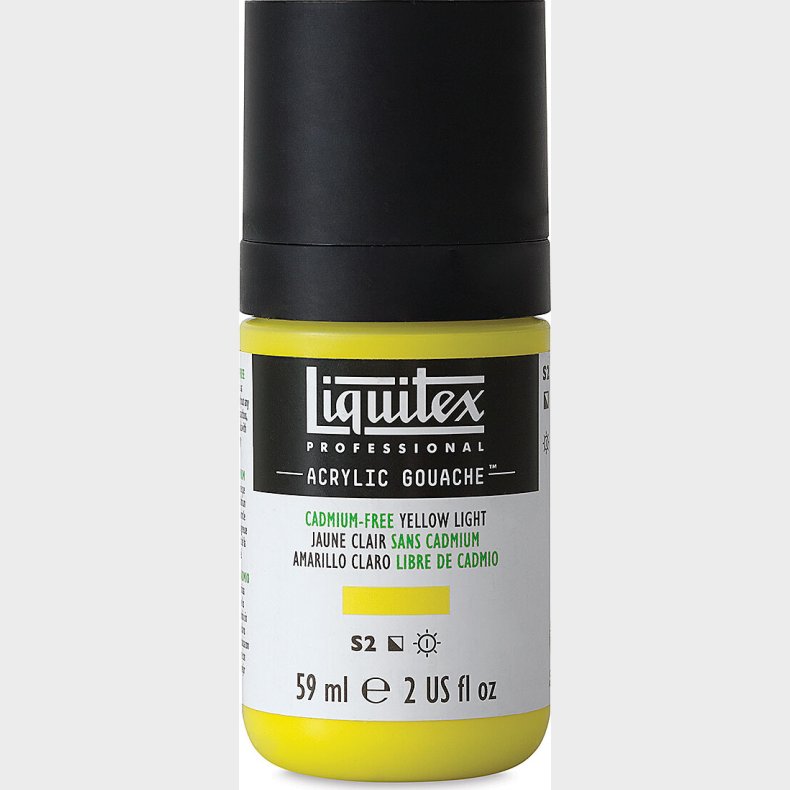 Liquitex - Gouache Akrylmaling - Cadmium Free Yellow Light 59 Ml