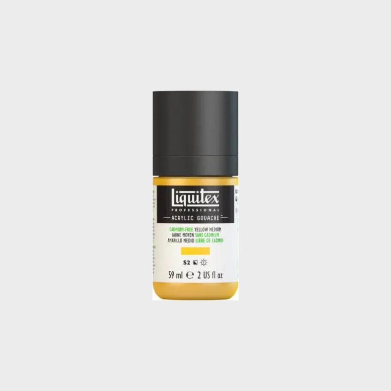 Liquitex - Akrylmaling Gouache - Cadmium Free Yellow Medium 59 Ml