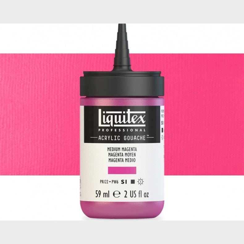 Liquitex - Akrylmaling Gouache - Medium Magenta 59 Ml