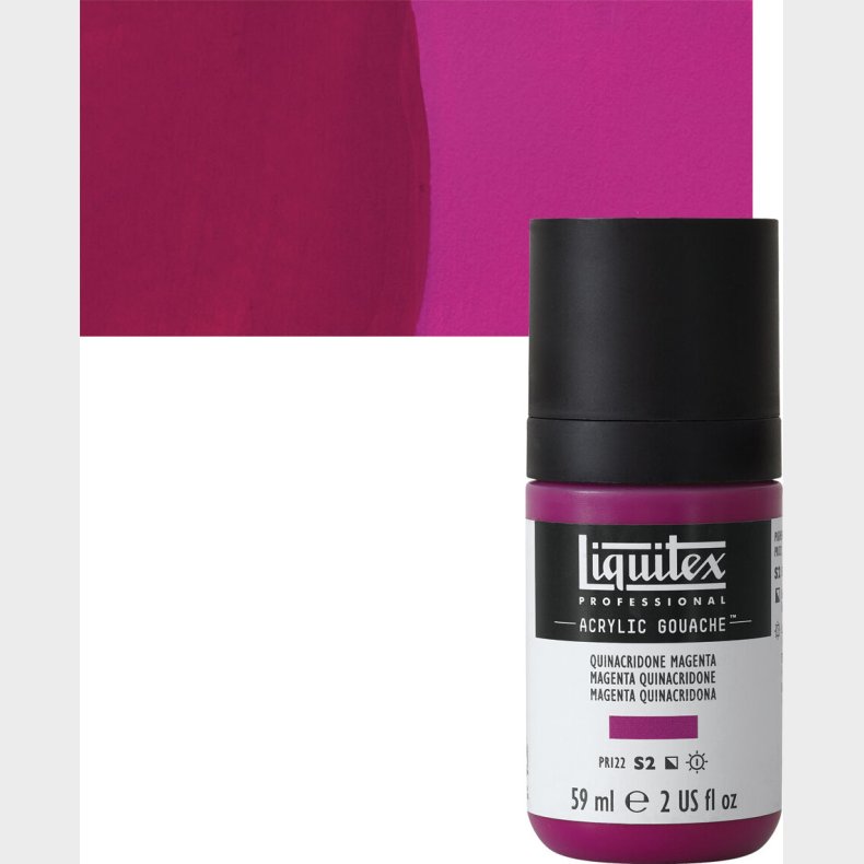 Liquitex - Gouache Akrylmaling - Quinacridone Magenta 59 Ml